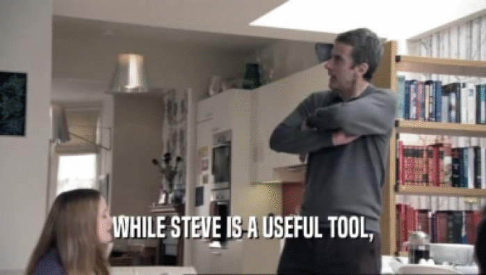 WHILE STEVE IS A USEFUL TOOL,  