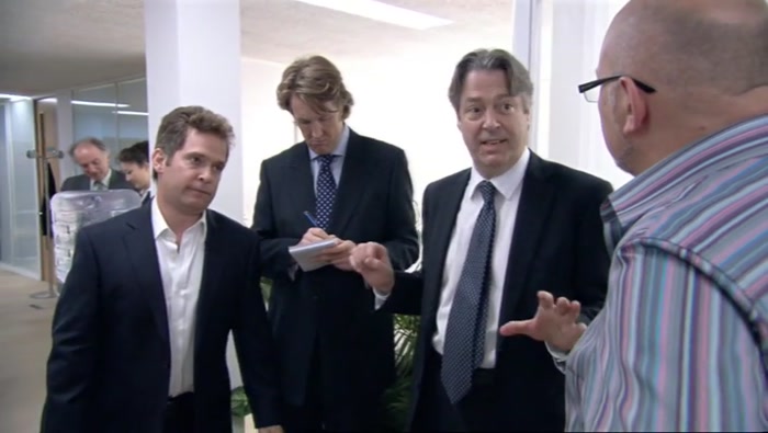 A CHANGE OF MANAGEMENT STYLES HERE FROM TOUCHY-FEELY TO SMASHY-TESTES. 