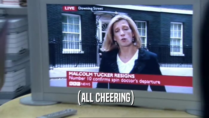 (ALL CHEERING)  