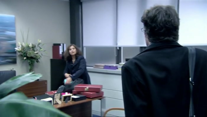 - HI. - HELLO. YOU ALL RIGHT? 