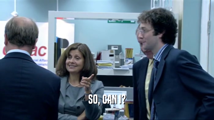 SO, CAN I?  