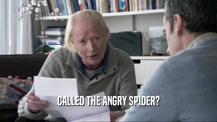 CALLED THE ANGRY SPIDER?  