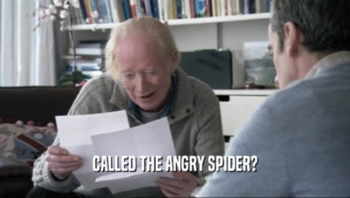 CALLED THE ANGRY SPIDER?  