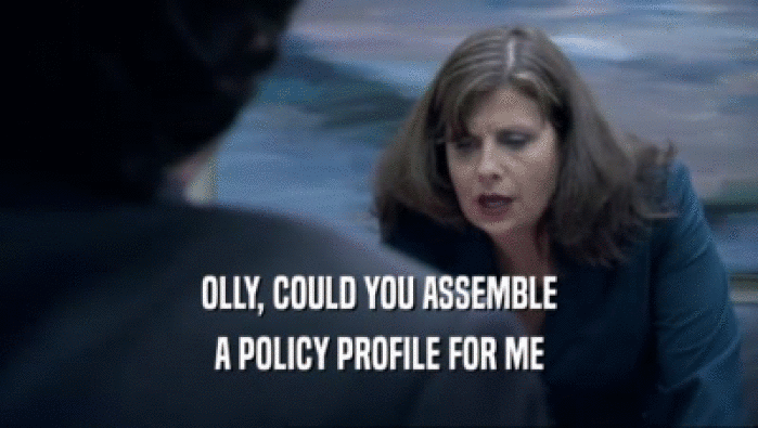 OLLY, COULD YOU ASSEMBLE A POLICY PROFILE FOR ME 