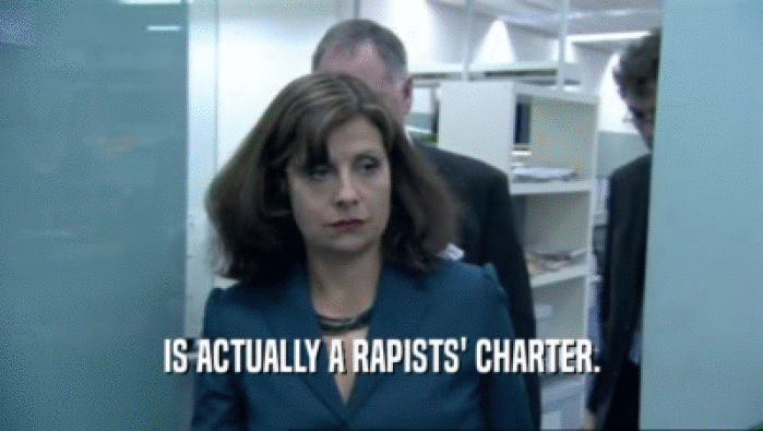 IS ACTUALLY A RAPISTS' CHARTER.  