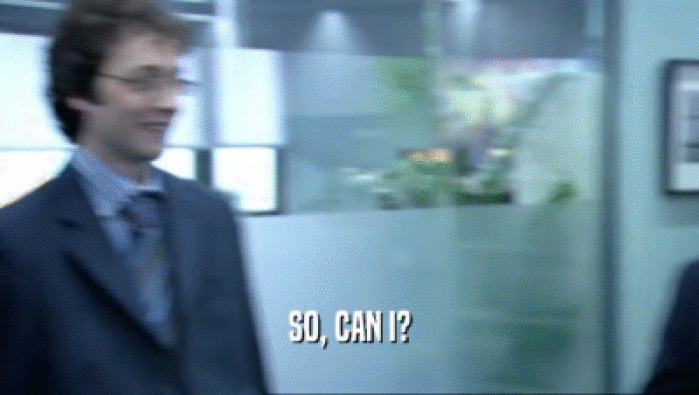 SO, CAN I?  