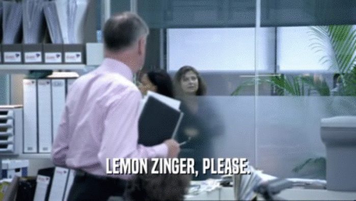 LEMON ZINGER, PLEASE.  
