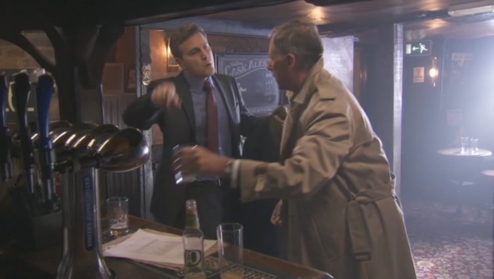 WHY DON'T YOU STAY HERE AND CREEP OUT THE BARMAID? 