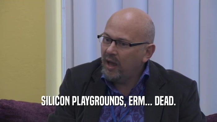 SILICON PLAYGROUNDS, ERM... DEAD.  