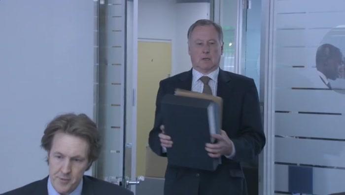 HERE COMES DENNIS NORDEN. OH, HE BROUGHT HIS LAUGHTER FILE. 