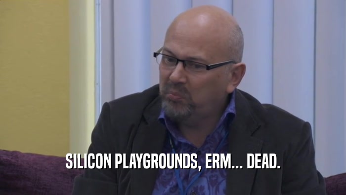 SILICON PLAYGROUNDS, ERM... DEAD.  