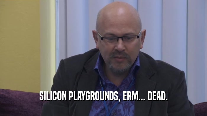 SILICON PLAYGROUNDS, ERM... DEAD.  