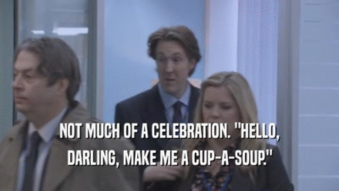 NOT MUCH OF A CELEBRATION. 
