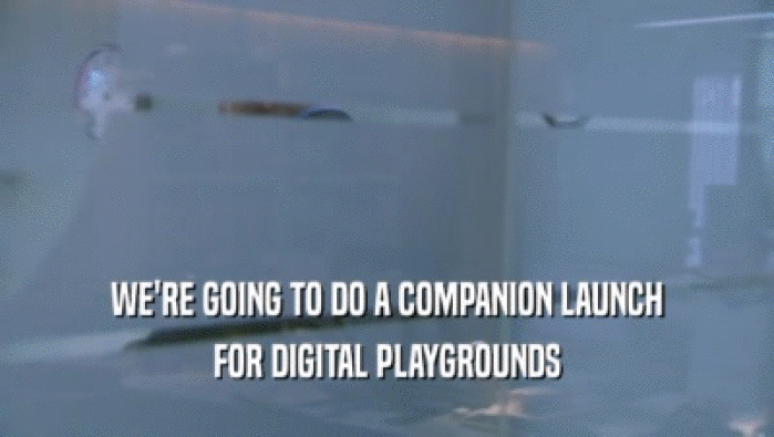 WE'RE GOING TO DO A COMPANION LAUNCH FOR DIGITAL PLAYGROUNDS 