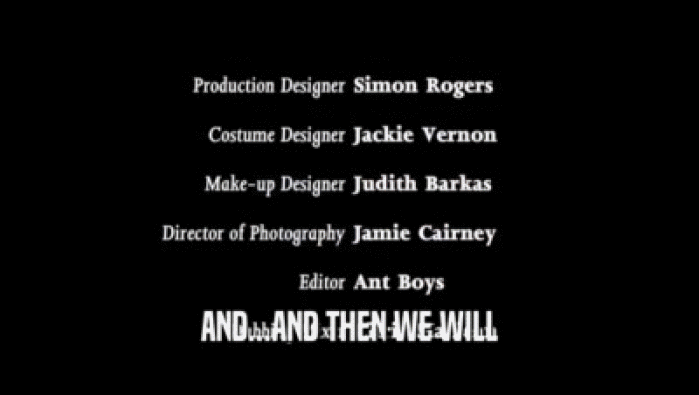 AND...AND THEN WE WILL  