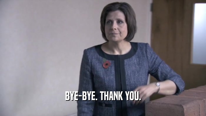 BYE-BYE. THANK YOU.  