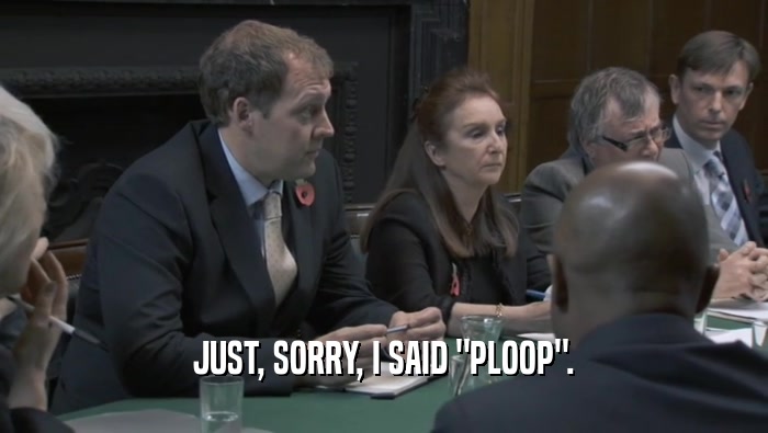 JUST, SORRY, I SAID 
