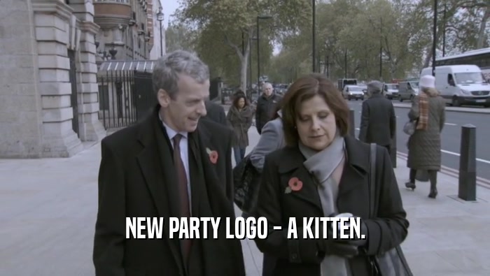 NEW PARTY LOGO - A KITTEN.  
