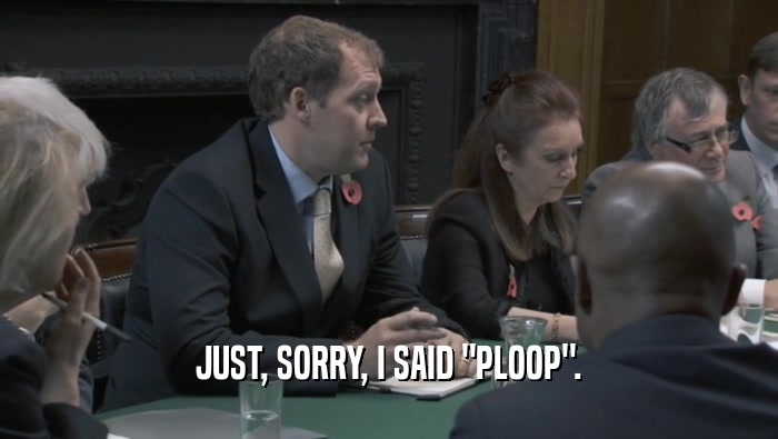 JUST, SORRY, I SAID 
