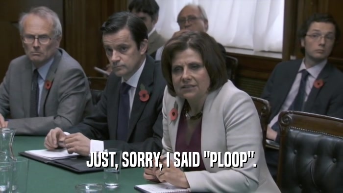 JUST, SORRY, I SAID 