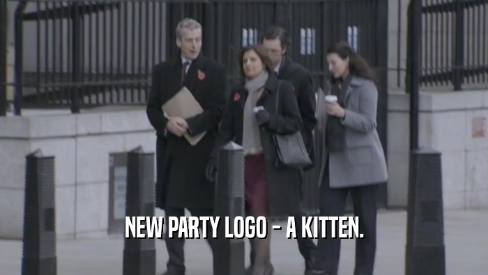 NEW PARTY LOGO - A KITTEN.  