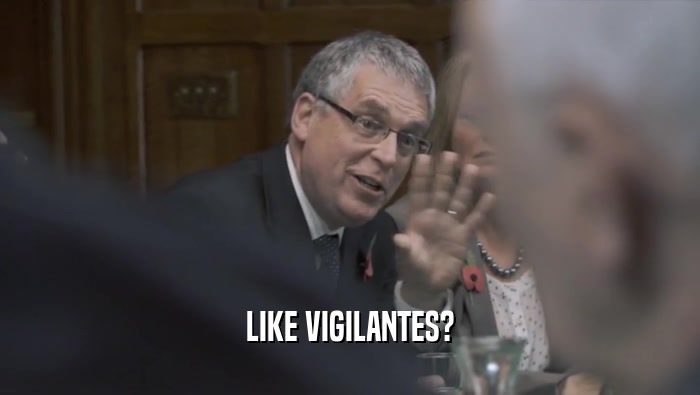 LIKE VIGILANTES?  