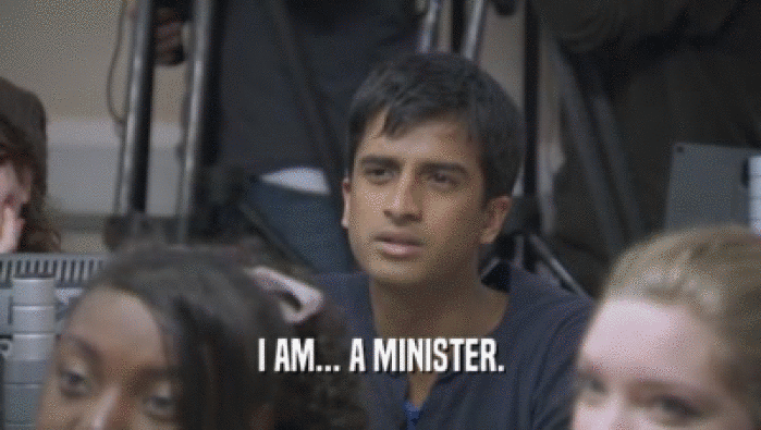 I AM... A MINISTER.  