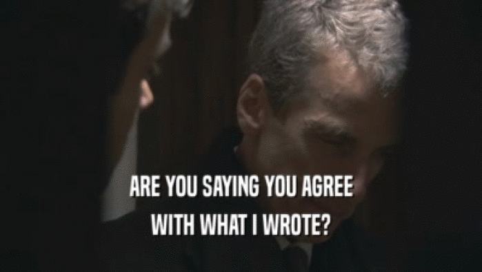 ARE YOU SAYING YOU AGREE WITH WHAT I WROTE? 
