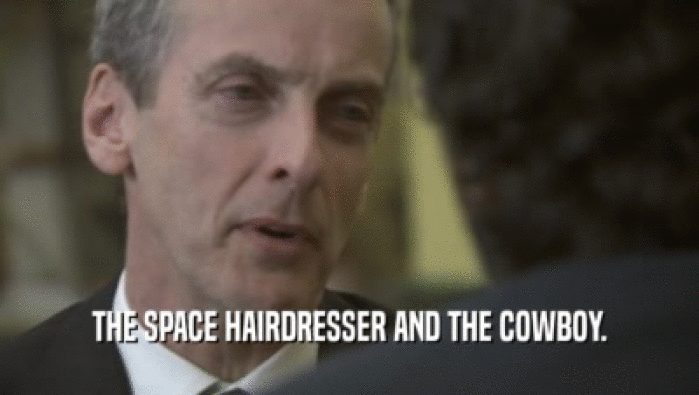 THE SPACE HAIRDRESSER AND THE COWBOY.  