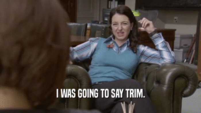 I WAS GOING TO SAY TRIM.  
