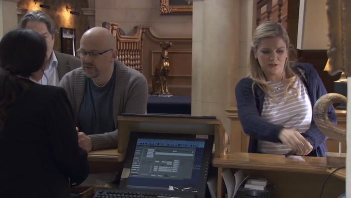 HELLO, RECEPTIONIST. COULD I HAVE MY PHONE, PLEASE? 