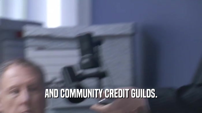 AND COMMUNITY CREDIT GUILDS.  