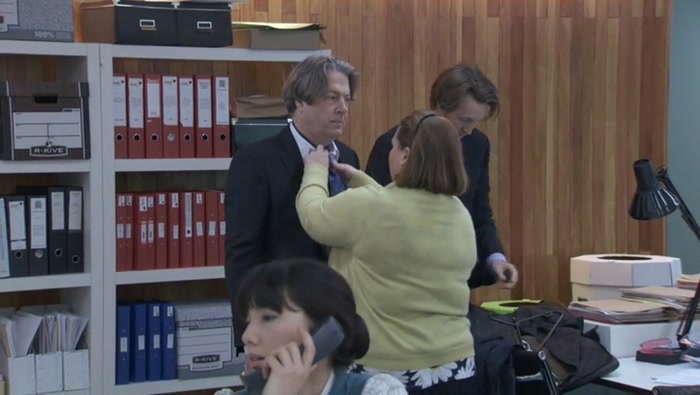 OH, PETER, THAT TIE'S A BIT RUBBISH, ISN'T IT? 