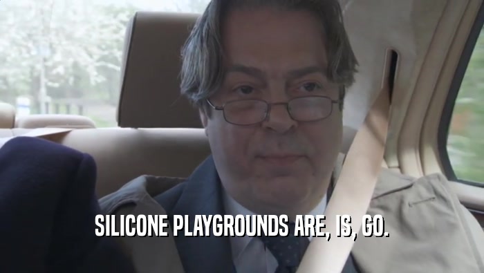 SILICONE PLAYGROUNDS ARE, IS, GO.  