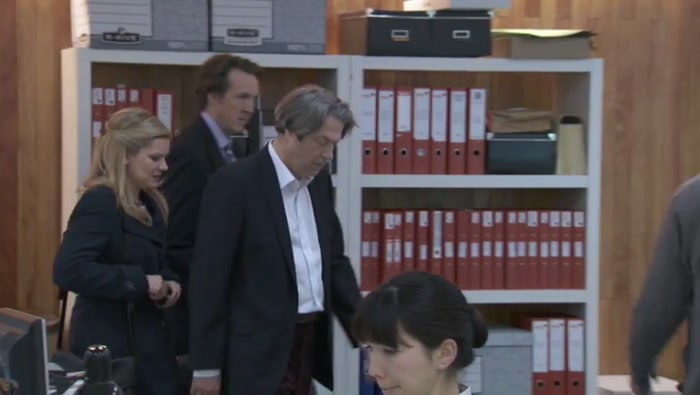 GET HIM A TIE, A BLAND ONE. GLENN, ONE OF YOURS, YEAH? 