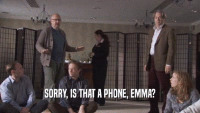 SORRY, IS THAT A PHONE, EMMA?  