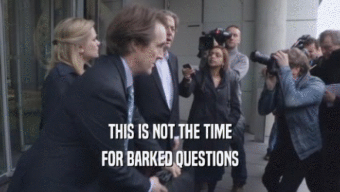 THIS IS NOT THE TIME FOR BARKED QUESTIONS FOR BARKED QUESTIONS