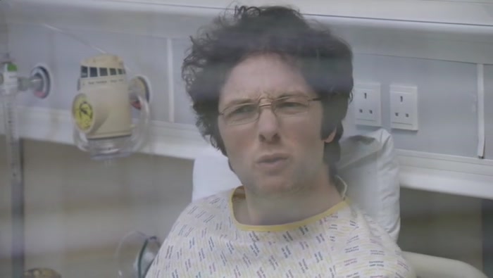 A BIT LOUDER, BECAUSE THERE'S A MAN IN A COMA OVER THERE, 