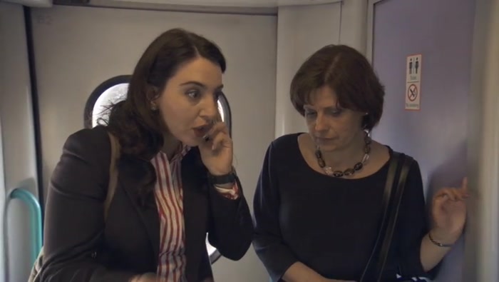 SHE'LL CRASH, SO YOU'VE GOTTA CALL AND STOP HIM, OK? WE... 