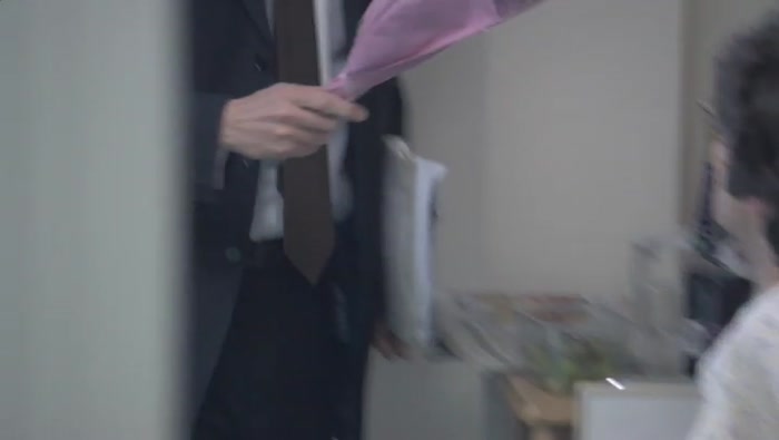 NICE, REALLY NICE, MALCOLM, THOSE ARE MY FLOWERS. 