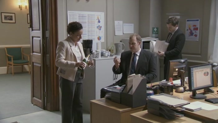 AH, SUZY, MIGHT SHAKE IT UP, SPRAY IT ROUND THE ROOM LIKE A... 