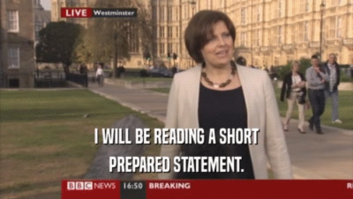 I WILL BE READING A SHORT PREPARED STATEMENT. 