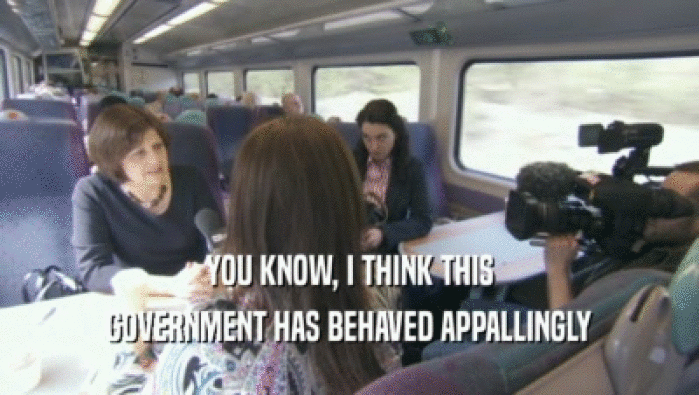 YOU KNOW, I THINK THIS GOVERNMENT HAS BEHAVED APPALLINGLY 