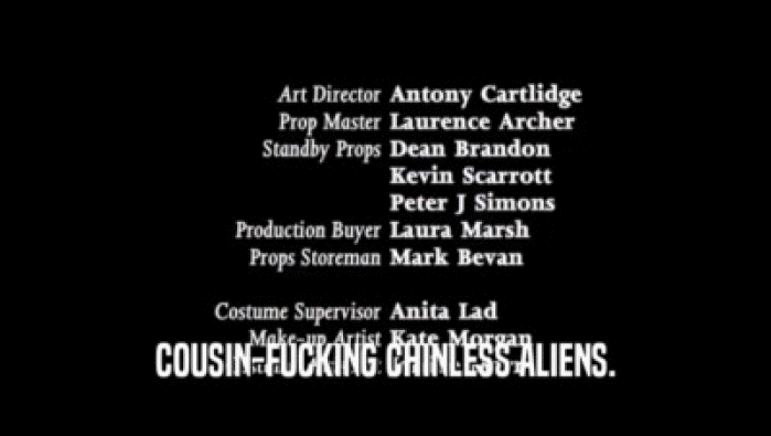 COUSIN-FUCKING CHINLESS ALIENS.  