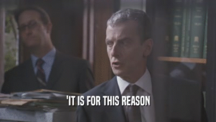 'IT IS FOR THIS REASON  