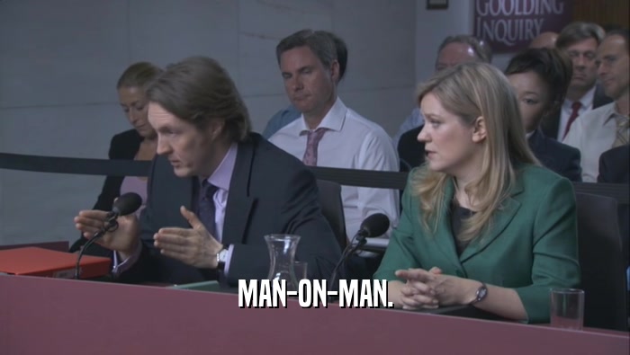 MAN-ON-MAN.  