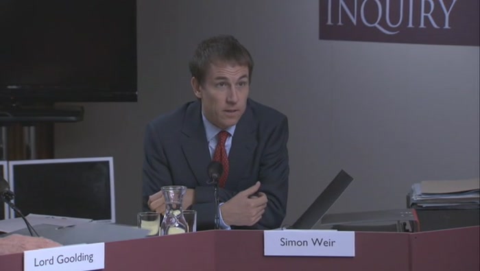 OUR FIRST WITNESS TODAY IS, ER, IS MR STEWART PEARSON. 