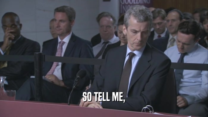 SO TELL ME,  