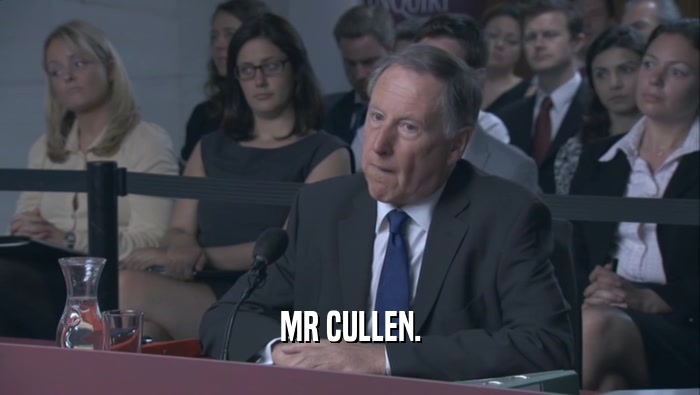 MR CULLEN.  