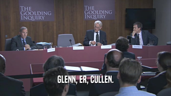 GLENN, ER, CULLEN.  